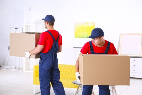 Packing boxes and moving supplies for a home move in Harrow
