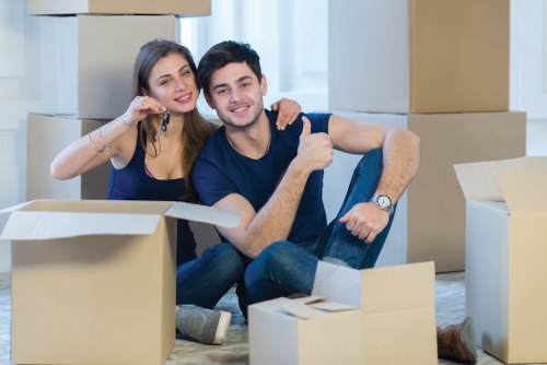Packing boxes and moving supplies for a Harrow home relocation