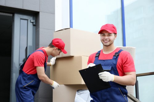 Careful loading of furniture for an urgent local removal job