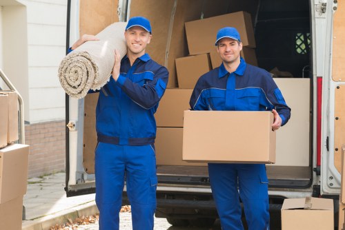 Local removals team loading furniture near Harrow properties