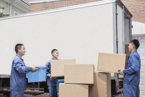 Removal truck ready for local house moves in Harrow