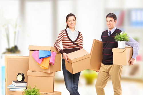 Household items being transported during a same day removal in Harrow