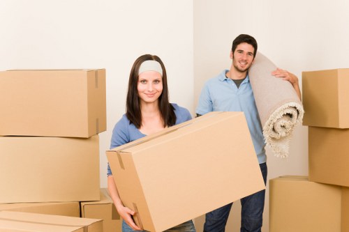 Organised office packing boxes for a business move in Harrow